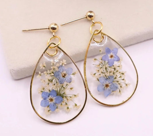 Blue Wildflower Dangles