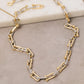 Two-Tone U-Shaped Chain Link Necklace | Women's Jewelry