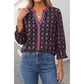 Brenda Vintage Floral VNeck Blouse