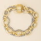Triple Strand Chain Bracelet with Magnetic Clasp | Women's Jewelry