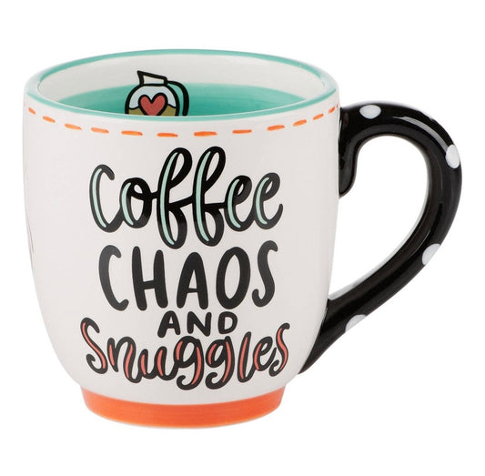 Mom Runs On Coffee and Chaos Mug
